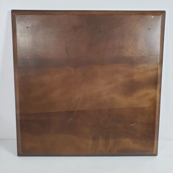 VTG Haddon Hall Elegance Blue Floral Tile Wall Plaque Wood Frame 13” Kitchen Dec - Picture 6 of 11